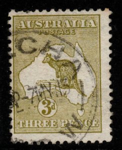 AUSTRALIA SG5 1913 3d OLIVE DIE I USED