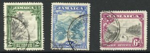 Jamaica SG111/3 1932 Set Fine used Cat 11 pounds