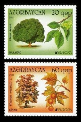 2011	Azerbaijan	840-841	Flora / Europa CEPT	2,80 €