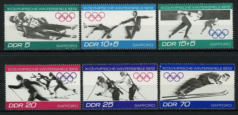 Winter Olympic Games Sapporo Sport Serie Set of 6 Stamps Mint NH