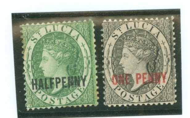 St. Lucia #19-20 Unused Single