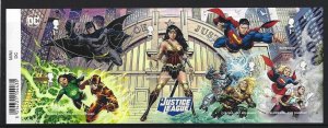 MS4587a 2021 Justice League miniature sheet barcode UNMOUNTED MINT