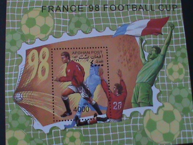 ​AFGANISTAN-1998-FRANCE'98 WORLCUP SOCCER MNH S/S VF- WE SHIP TO WORLDWIDE