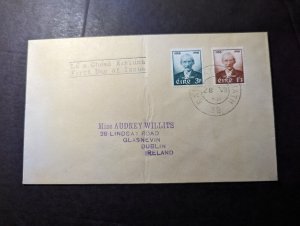 1958 Ireland First Day Cover FDC Dublin Local Use Audrey Willits