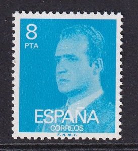 Spain   #1982  MNH  1977  King Juan Carlos I   8p