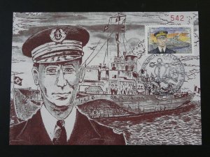 ship navy Commandant Levasseur maximum card Saint Pierre & Miquelon 1996