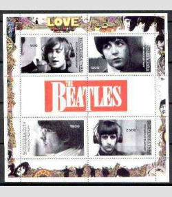 TUVA 1996 The Beatles Souvenir Sheet Mint (NH) VF
