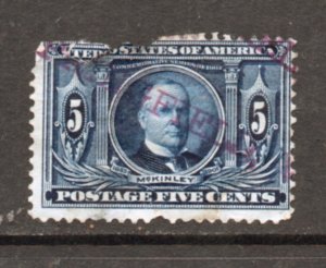 Scott # 326 used single   DAMAGED