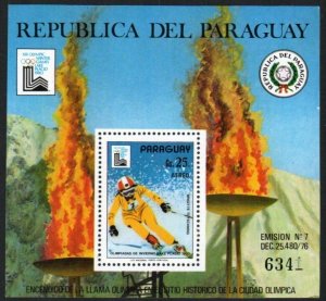 Paraguay Stamp 1904  - 80 Winter Olympics-B. Totschnig