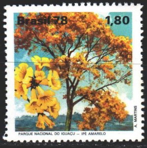 Brazil. 1978. 1669 from the series. Yellow lapacho tree. MNH.