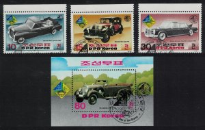 Korea Mercedes-Benz Cars Old-timers 3v+MS 1985 CTO SG#N2546-MSN2550