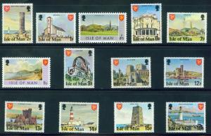 Isle of Man Scott 113-25 MNH** 1978 (13) stamps perf 12