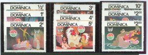 Dominica #679-687  Single (Complete Set) (Disney)