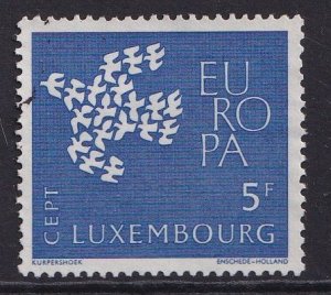 Luxembourg  #383 used 1961   Europa  5fr