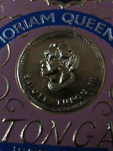 ​TONGA-1966-SC#155-IN MEMERMORY OF QUEEN SALOTE HEART SHAPE CUTSTAMP MINT-VF