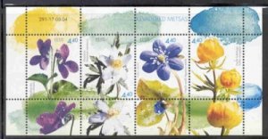 Estonia Sc 484 2004 Spring Flowers stamp sheet mint NH