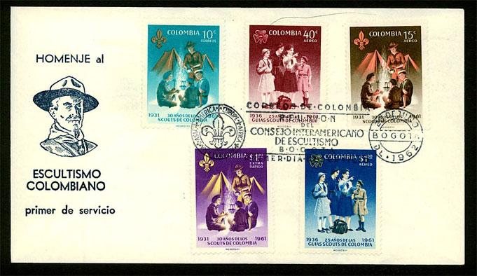 Colombia - Scouting and Guiding (1962) FDC