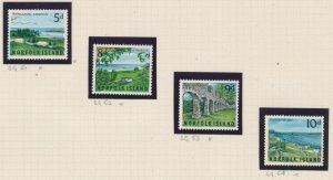 Norfolk Island Scenes 1964 SG 51 - 54 MH