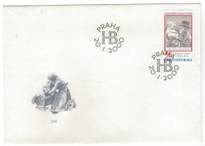 Czech Republic 2000 FDC Stamps Scott 3109 Philately Old Stamps Children Presiden