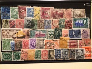 World wide mixed used stamps A9533