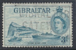 Gibraltar  SG  150  Light Blue  SC# 137 Used   1953  see scan / details