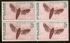 New Caledonia C 52 MNH 1968 Butterfly Block