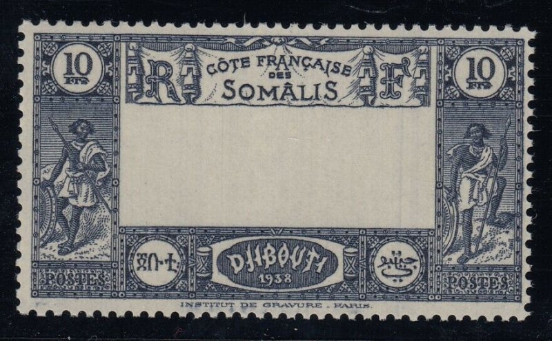 Somali Coast, Yv 168a, MNH Center Omitted variety