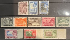 Malaya, Johore, 1960, SC 158-168, MNH Set