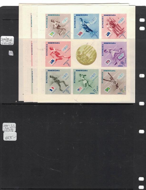 Dominican Republic S/S After SC 483, X4, Perf/imperf MNH (24dtk)