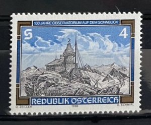 (3006) AUSTRIA 1986 : Sc# 1359 MNH VF SONNBLICK OBSERVATORY CENT.