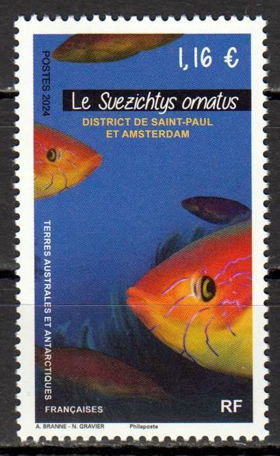 TAAF - Postfris/MNH - Fish 2024