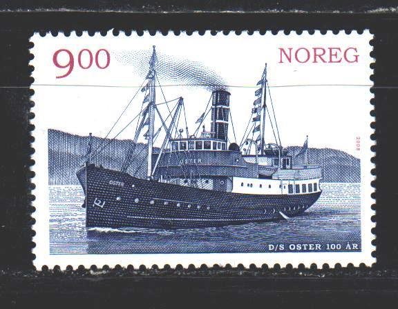 Norway. 2008. 1656 from the series. Steamboat. MNH.