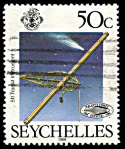 Seychelles 585, used, Halley's Comet