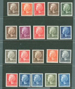 Denmark #532-551  Single (Complete Set) (Queen)