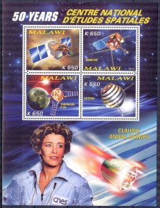 Malawi 2012 Space Satellites (III) Sheet MNH