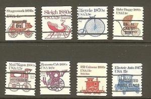 US Scott # 1898Ab / 1906a Transportation Precancel Set
