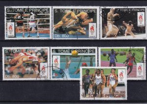 SA09 Sao Tome and Principe 1993 Olympic Games - Atlanta, USA used stamps