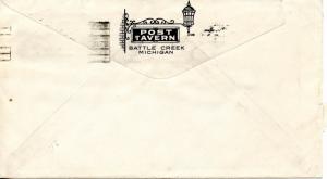 U.S. Scott 720 On 1st Class Mail Post Tavern 2-Sided Ad Cover from Michigan