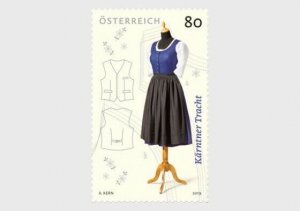 H01 Austria 2019 The Traditional Costume of Carinthia MNH Postfrisch 