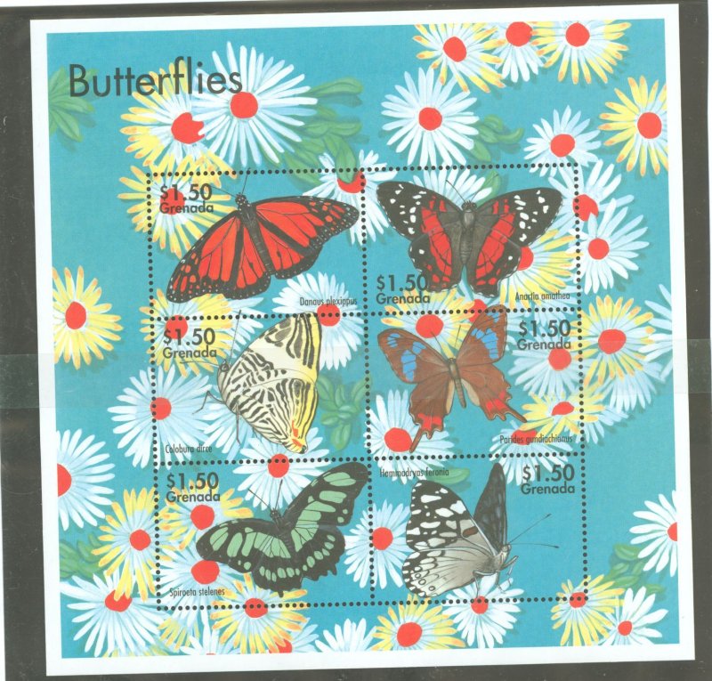 Grenada #3033 Mint (NH) Souvenir Sheet (Butterflies)