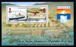 Isle of Man 1992 Max Harbours Mint MNH Miniature Sheet SC 523