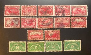 us stamps back of book. Scott Q1-Q12 and QE 1-QE 4 Used.