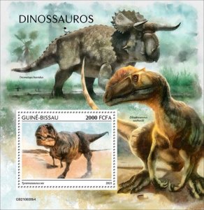 Guinea-Bissau - 2021 Tyrannosaurus Rex Dinosaur - Souvenir Sheet - GB210608b4