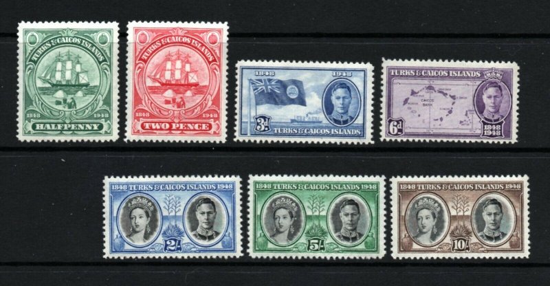 Turks & Caicos Islands  - SG# 210 - 216 MLH   /    Lot 0421063