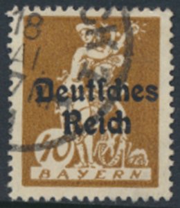 Germany  Bavaria OPT Deutfches Reich  Sc# 261   Used  see details & scans