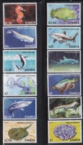 Samoa 1167-78 Sea Life Mint NH