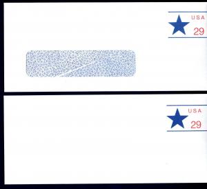 #U623 Star w/Bars Complete Envelope set/2 - Mint