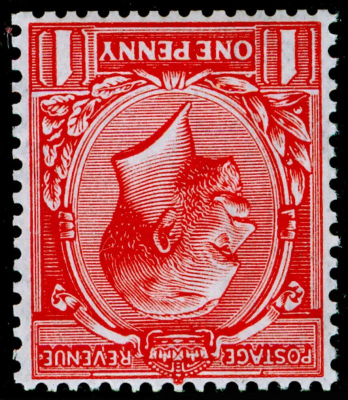 SG357Wi, 1d bright scarlet, LH MINT. WMK INVERTED 