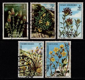 Spain 1974 Spanish Flora (3rd Series), Wild Flowers, Set [Used]