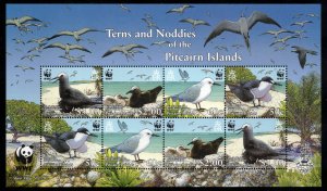 PITCAIRN ISLANDS 2007 Birds/ WWF Sheet; Scott 647e; MNH